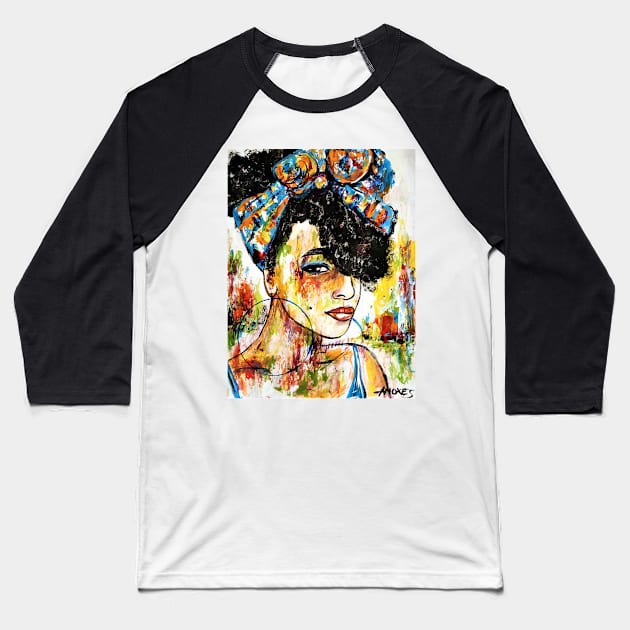 Portrait 336 Baseball T-Shirt by amoxes